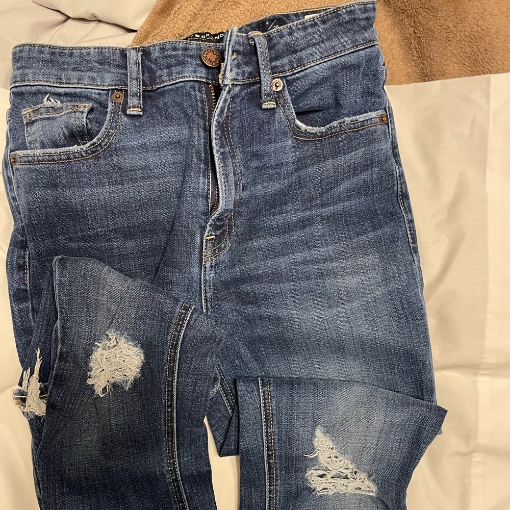 Distressed ankles and knees Lucky Jeans